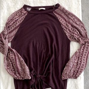 Long sleeve blouse